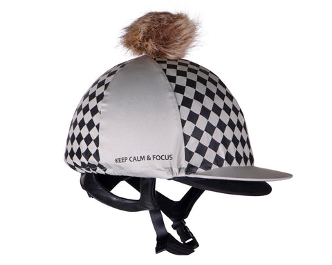 QHP Helmet Cover with Pom Pom