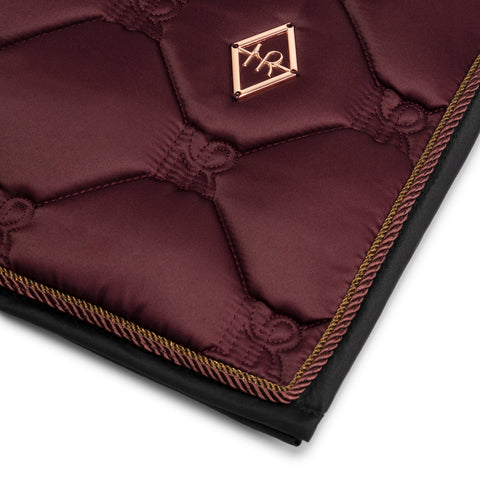 Mrs. Ros Charmer Dressage Saddle Pad - Red Blush Collection