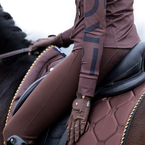 Mrs. Ros Charmer Dressage Saddle Pad - Hot Chocolate Collection