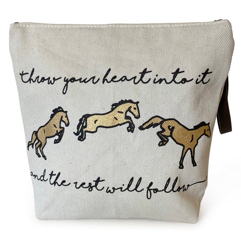 Spiced Equestrian Make Up Bag