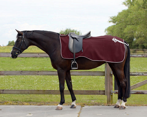 QHP Ornament Exercise Fleece Rug - EveryDay Equestrian