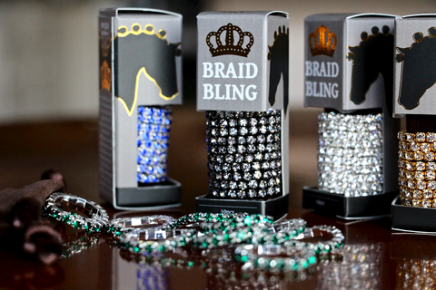 Spiced Rhinestone Horse Braid/Plaiting Bands