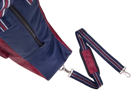 QHP Padded Tall Boot Bag - Cherry & Cloudburst Collection
