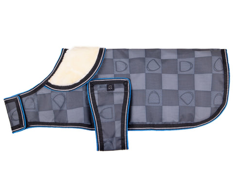 QHP Dog Turnout Rug - Cherry & Cloudburst Collection