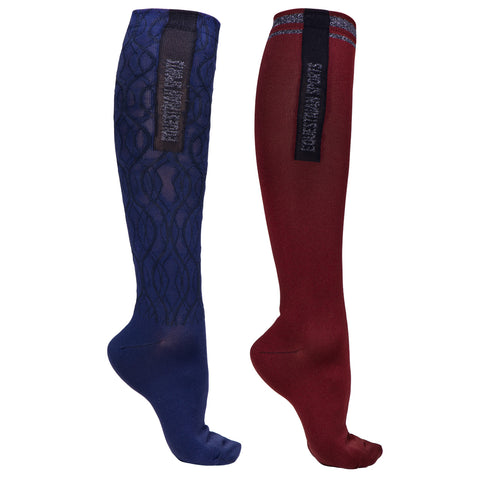 QHP Qiara Riding Socks - 2 pack