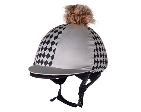 QHP Helmet Cover with Pom Pom