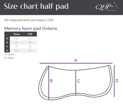 QHP Ontario Half Pad - EveryDay Equestrian